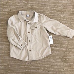 Boys button-down textured shirt